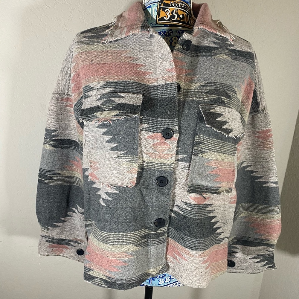 Pink Aztec Jacket - Picture 5 of 16